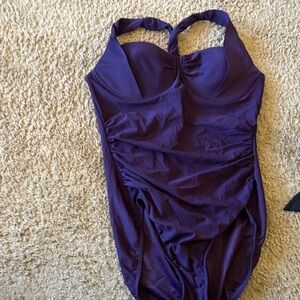 Miraclesuit Deep Purple One-Piece Swimsuit